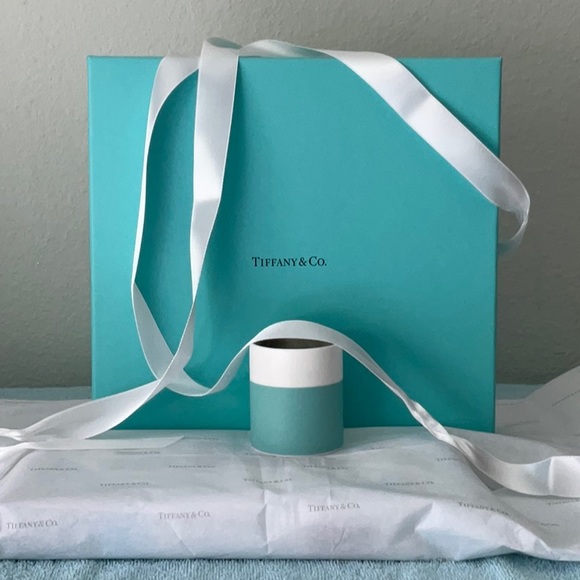 🕯 TIFFANY & CO. BLUE BOX & CANDLE VOTIVE HOLDER & RIBBON 🕯 - Picture 16 of 16